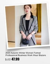 Load image into Gallery viewer, High Quality Fabric Women Formal Business Suits with Pants and Jackets Coat OL Style Elegant Professional Pantsuits Trousers Set
