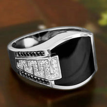 Load image into Gallery viewer, New 2023 Metal Glossy Rings for Men Geometric Width Signet Square Finger Punk Style Fashion Ring Jewelry Accessories Whole Sale
