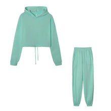 Load image into Gallery viewer, Fall Winter 2025 New Women's Hoodies Two Piece Set - Oversized Hoodie Sweatpants Sportswear Suit |Casual Sweatshirt Trouser Set
