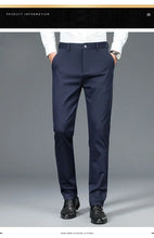 Load image into Gallery viewer, 5 Colors Men&#39;s Business Casual Pants Autumn New Anti-wrinkle Stretch Straight Soft Trousers Fashion Formal Male Clothing
