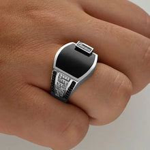Load image into Gallery viewer, New 2023 Metal Glossy Rings for Men Geometric Width Signet Square Finger Punk Style Fashion Ring Jewelry Accessories Whole Sale
