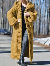 Load image into Gallery viewer, Long Cardigan Tassel Women Sweater Knit Black Oversized Cardigan Long Sleeve Top Korean Fashion Tops Autumn Winter Clothes Women
