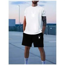 Load image into Gallery viewer, Men&#39;s summer T-shirt set, fashionable sportswear, men&#39;s short sleeved T-shirt, sports shorts two-piece set, men&#39;s casual jogging
