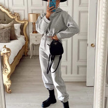 Load image into Gallery viewer, Fall Winter 2025 New Women's Hoodies Two Piece Set - Oversized Hoodie Sweatpants Sportswear Suit |Casual Sweatshirt Trouser Set
