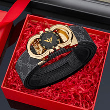 Load image into Gallery viewer, Men&#39;s formal automatic buckle belt casual and personalized belt fashionable and versatile high-end belt
