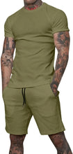 Load image into Gallery viewer, 2025 boutique men&#39;s shorts suit 2 piece clothing fashion summer casual sportswear and shorts suit
