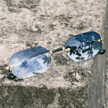 Load image into Gallery viewer, Vintage Rimless Polygon Sunglasses Women Men Luxury Brand Designer Popular Travel Small Frame Sun Glasses Ladies
