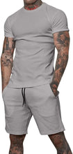 Load image into Gallery viewer, 2025 boutique men&#39;s shorts suit 2 piece clothing fashion summer casual sportswear and shorts suit
