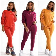 Load image into Gallery viewer, two piece set women 2 piece set stacked leggings clothes for women outfits stacked pants tracksuit female fall clothes
