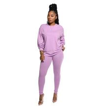 Load image into Gallery viewer, two piece set women 2 piece set stacked leggings clothes for women outfits stacked pants tracksuit female fall clothes
