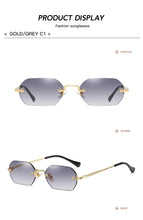 Load image into Gallery viewer, Vintage Rimless Polygon Sunglasses Women Men Luxury Brand Designer Popular Travel Small Frame Sun Glasses Ladies
