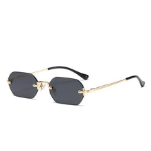 Load image into Gallery viewer, Vintage Rimless Polygon Sunglasses Women Men Luxury Brand Designer Popular Travel Small Frame Sun Glasses Ladies
