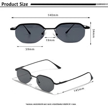 Load image into Gallery viewer, Caterside New Retro Small Frame Sunglasses Men&#39;s Polygonal Lenses Sun Glasses Women Business Travel Party Eyewear Summer Style

