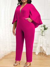 Load image into Gallery viewer, Jumpsuits for Women Autumn Batwing Sleeves Jumpsuit Ladies Elegant Office Formal Plus Size Sexy Jumpsuit Wholesale Dropshipping
