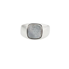 Load image into Gallery viewer, Mens Rings Stainless Steel Square Signet Rings for Men,Pinky Thumb Ring for Dad Father Jewelry Gift for Him,Men&#39;s Ring for Biker
