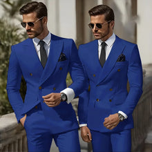 Load image into Gallery viewer, Men&#39;s Business Casual Suit Set Two-Piece Suit Set Made in China Casual Formal Wear Italian Style Gentleman&#39;s Runway Style
