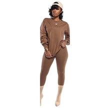 Load image into Gallery viewer, two piece set women 2 piece set stacked leggings clothes for women outfits stacked pants tracksuit female fall clothes
