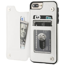 Load image into Gallery viewer, Leather Retro Card Holder Flip Cover for iPhone 14 13 12 11 Pro Max Mini Wallet Case XR X XS Max 8 7 6S 6 Plus 5S SE3 2022 2020
