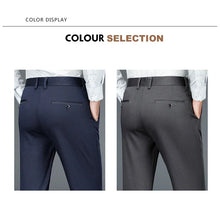 Load image into Gallery viewer, 5 Colors Men&#39;s Business Casual Pants Autumn New Anti-wrinkle Stretch Straight Soft Trousers Fashion Formal Male Clothing
