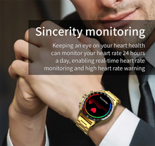 Load image into Gallery viewer, LIGE New GPS Smart Watch Men Outdoor Compass Sport Fitness Bracelet Bluetooth Call Clock Waterproof NFC Steel Smartwatch For Men
