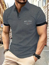 Load image into Gallery viewer, New solid-color polo shirts for men, outdoor casual business, lightweight and breathable polo shirts, and daily casual lapel shi
