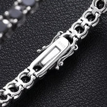 Load image into Gallery viewer, Black Moissanite Tennis Bracelet for Women Men 925 Sterling Silver Hiphop Party Fine Jewelry Gift With GRA Certificate
