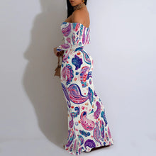 Load image into Gallery viewer, Women&#39;s Fall Off Shoulder Bodycon Dress Formal Long Sleeve Elegant Cocktail Party Maxi Dress Wedding Guest Dresses
