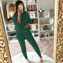 Load image into Gallery viewer, Autumn Winter Women 2 Piece Set Casual Knitted Tracksuit Sportswear Warm Sweater + Long Pants Outfits Women Autumn Wear S-5XL
