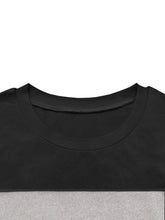 Load image into Gallery viewer, Two-piece Set Women's Colorblock Round NeckTee &amp; Plain Skinny Pants, Casual Long Sleeve T-shirt &amp; Trousers for Fall &amp; Winter, Wo
