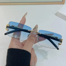 Load image into Gallery viewer, 1 PC Fashionable Women Men Sunglasses Frameless Rectangular Personalized Sunglasses for Daily Life Vintage Sun Glasses
