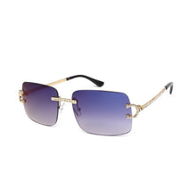 Load image into Gallery viewer, Fashion Rimless Square Sunglasses Vintage Diamond Brand Design Cut Lens Sun Glasses Men Women Metal Frame Luxury UV400 Eyewear
