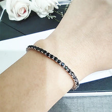 Load image into Gallery viewer, Black Moissanite Tennis Bracelet for Women Men 925 Sterling Silver Hiphop Party Fine Jewelry Gift With GRA Certificate
