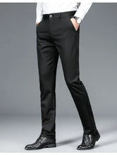 Load image into Gallery viewer, 5 Colors Men&#39;s Business Casual Pants Autumn New Anti-wrinkle Stretch Straight Soft Trousers Fashion Formal Male Clothing
