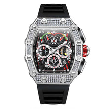 Load image into Gallery viewer, 2022 New Men&#39;s Automatic Mechanical Watch ONOLA Fashion Unique Luxury Diamond Inlaid Design Waterproof Silicon Tape Watches Men
