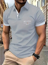 Load image into Gallery viewer, New solid-color polo shirts for men, outdoor casual business, lightweight and breathable polo shirts, and daily casual lapel shi
