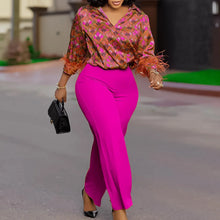 Load image into Gallery viewer, 2 Piece Women Sets 2025 New Arrival Plus Size Spring Summer Matching Sets Print Two Pieces Sets Top Pants Suits Outfits Clothing
