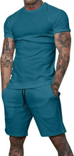 Load image into Gallery viewer, 2025 boutique men&#39;s shorts suit 2 piece clothing fashion summer casual sportswear and shorts suit
