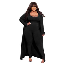 Load image into Gallery viewer, Plus Size L-5XL Women&#39;s Casual Set Long-sleeved Jacket Pants Undershirt 3 Piece Suit Knitwear Tracksuits Sweatsuits Outfits

