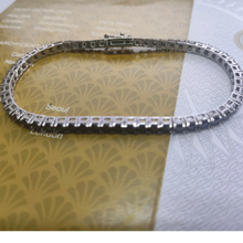 Load image into Gallery viewer, Black Moissanite Tennis Bracelet for Women Men 925 Sterling Silver Hiphop Party Fine Jewelry Gift With GRA Certificate
