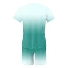 Load image into Gallery viewer, Men&#39;S Summer Suit Short-Sleeved T-Shirt Top Loose Shorts Pure Cotton Letter Print Round Neck Outdoor Breathable Casual Men Wear
