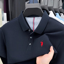 Load image into Gallery viewer, 100% pure cotton high-end brand men's short sleeve polo shirt summer fashion original pony embroidery golf Paul  casual T-shirt
