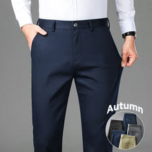 Load image into Gallery viewer, 5 Colors Men&#39;s Business Casual Pants Autumn New Anti-wrinkle Stretch Straight Soft Trousers Fashion Formal Male Clothing
