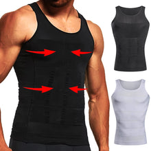 Load image into Gallery viewer, Men&#39;s Compression Body Shaper Tank Top, Slimming Vest Abs Abdomen Slim Gym Workout Tummy Control Compression Tank Top Shapewear
