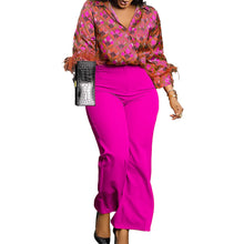 Load image into Gallery viewer, 2 Piece Women Sets 2025 New Arrival Plus Size Spring Summer Matching Sets Print Two Pieces Sets Top Pants Suits Outfits Clothing
