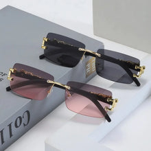 Load image into Gallery viewer, 1 PC Fashionable Women Men Sunglasses Frameless Rectangular Personalized Sunglasses for Daily Life Vintage Sun Glasses
