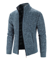 Load image into Gallery viewer, New Arrival Knitted Sweater Men Spring Autumn Casual Fleece Cardigan Men Sweaters Coats Solid Color Plus Size 3XL 5 Colors

