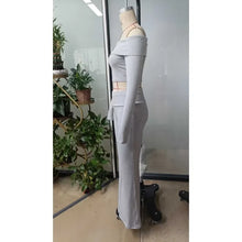Load image into Gallery viewer, Casual Workout Two Piece Sets Woman Outfits Crop Long Sleeves Tops Foldover Flare Pants Tracksuit Suit Summer and Fall 2025 New
