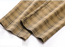 Load image into Gallery viewer, Luxury Brand Men&#39;s Stripe Plaid Casual Pants Men Army Green Four Seasons High Quality Business Trousers Men&#39;s Slim Straight Pant
