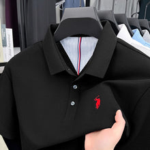 Load image into Gallery viewer, 100% pure cotton high-end brand men's short sleeve polo shirt summer fashion original pony embroidery golf Paul  casual T-shirt

