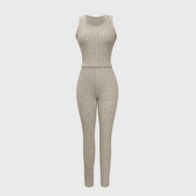 Load image into Gallery viewer, Fall Winter 3 Piece Homewear For Women Solid Cardigan Fashion Pant And Vest Ladies Suit Vintage Fashion Ladies Three Piece Set
